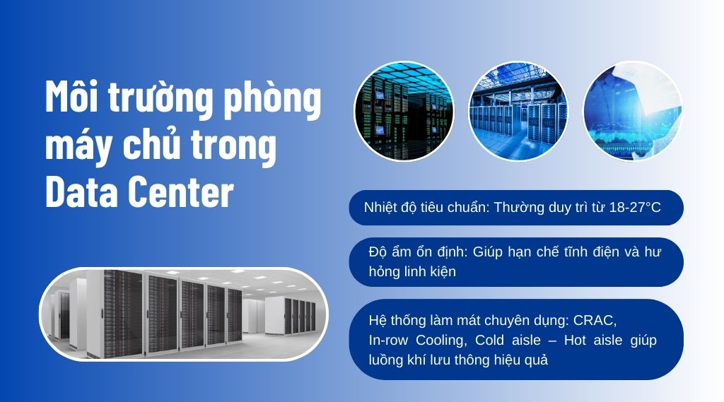 Môi trường phòng máy chủ trong Data Center